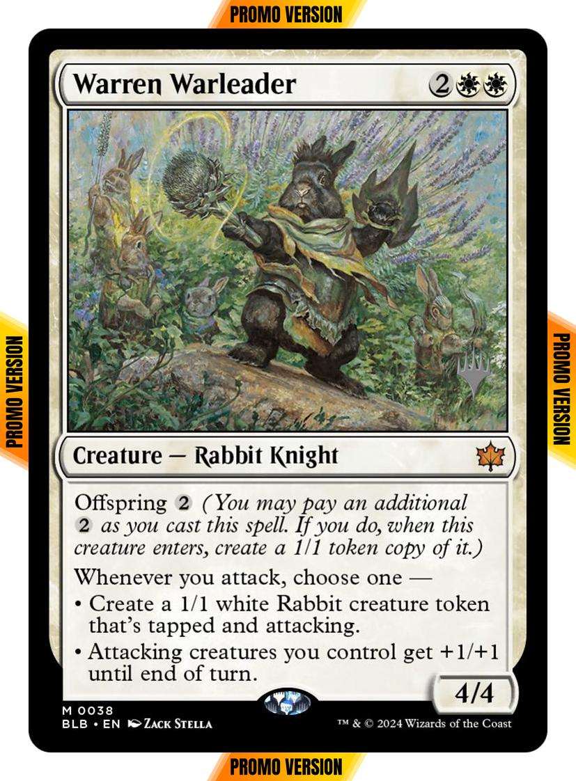 Warren Warleader [38p] [Promo Pack] [Bloomburrow: Promos] [Non-Foil]