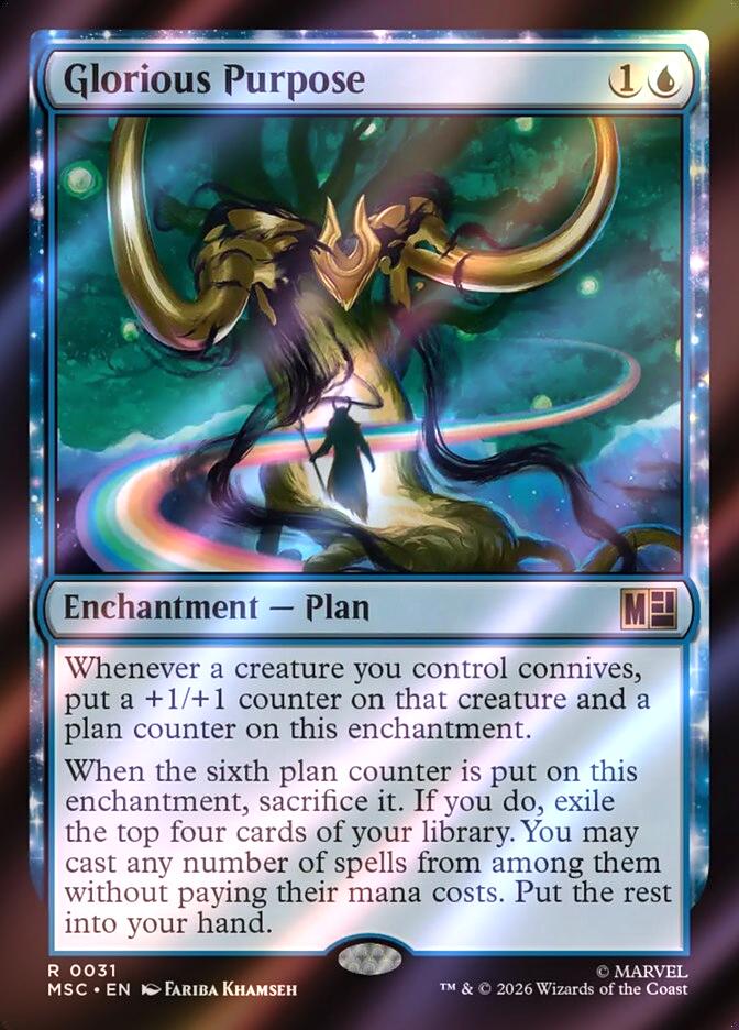 Glorious Purpose [31] [Marvel Super Heroes: Commander] [Surge Foil]