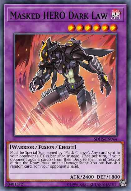 Masked HERO Dark Law - SDHS-EN044 - Super Rare - Unlimited