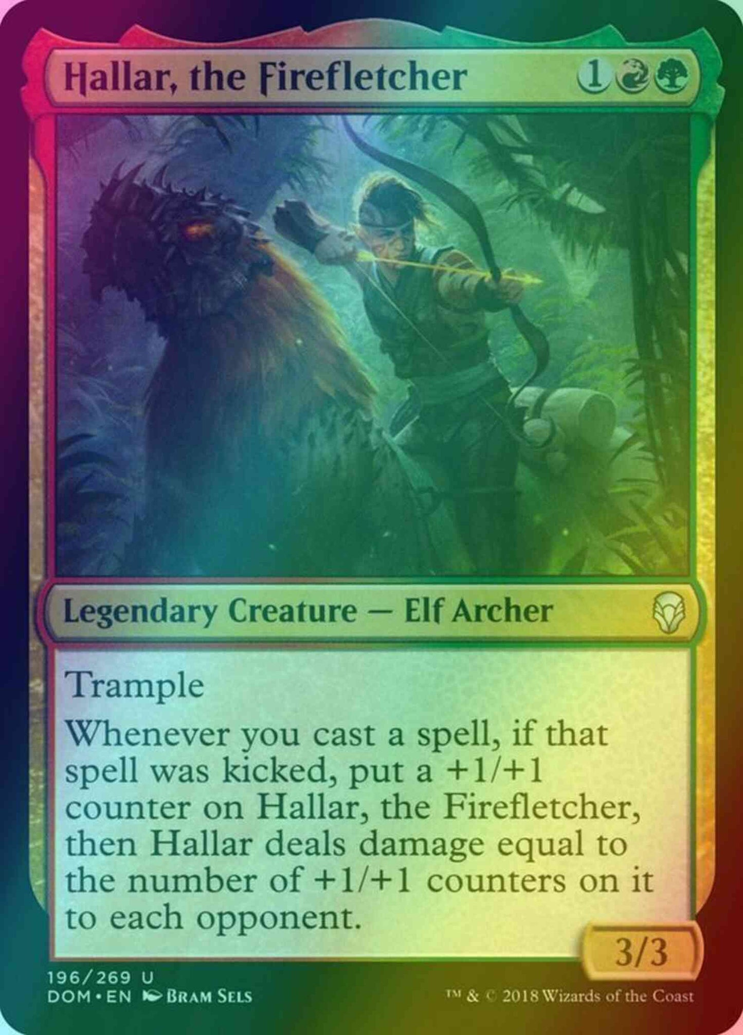Hallar, the Firefletcher [196] [Dominaria] [Foil]