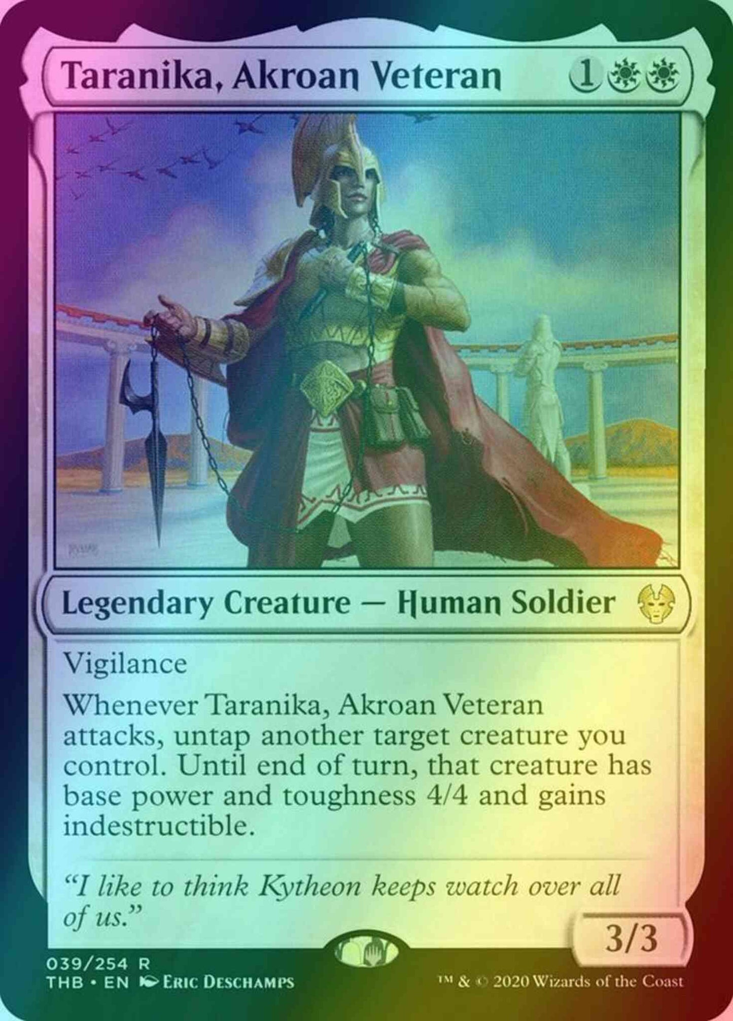 Taranika, Akroan Veteran [39] [Theros Beyond Death] [Foil]