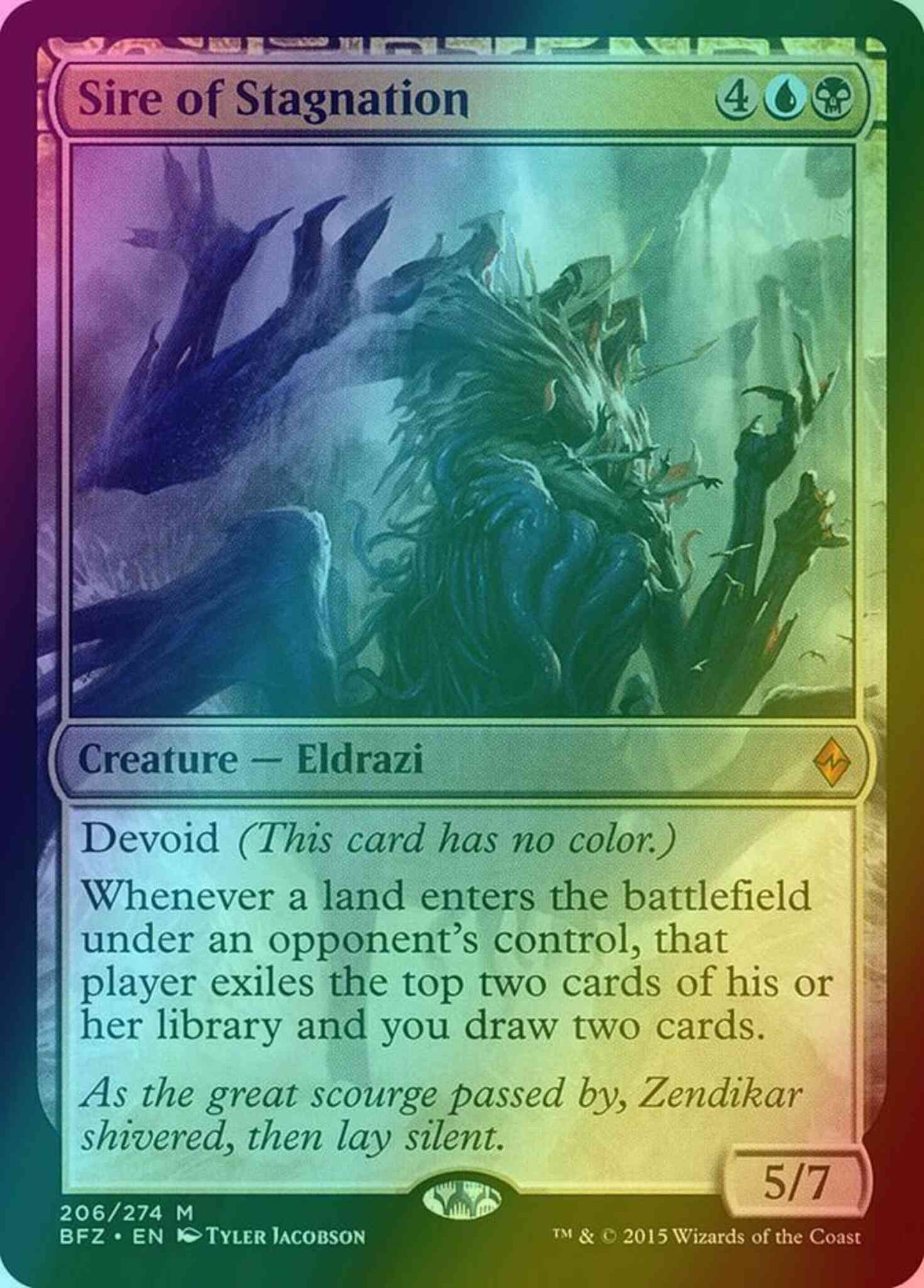 Sire of Stagnation [206] [Battle for Zendikar] [Foil]