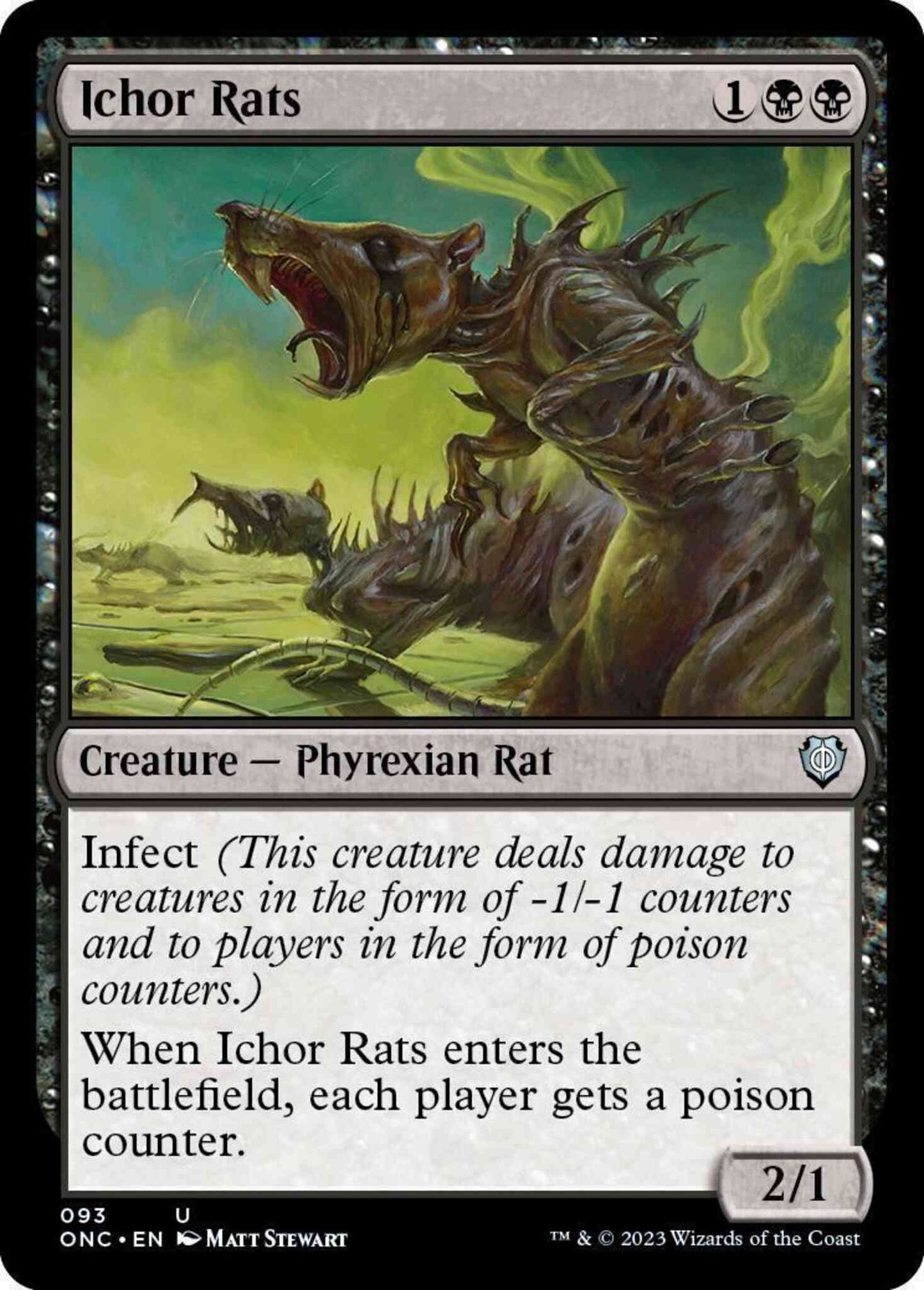 Ichor Rats [93] [Phyrexia: All Will Be One: Commander] [Non-Foil]