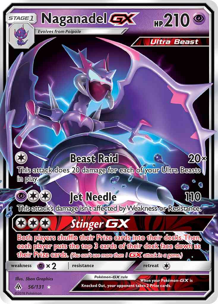 Naganadel-GX - 56/131 - Rare Holo GX [sm6-56] [Ultra]