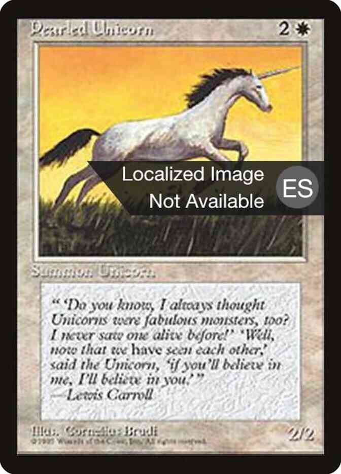 Pearled Unicorn - Japanese [39] [Fourth Edition Black Border: Japanese] [Non-Foil]