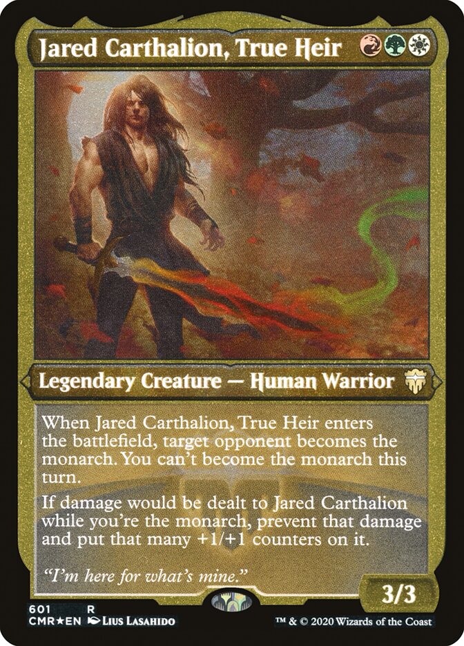 Jared Carthalion, True Heir [601] [Commander Legends] [Etched Foil]