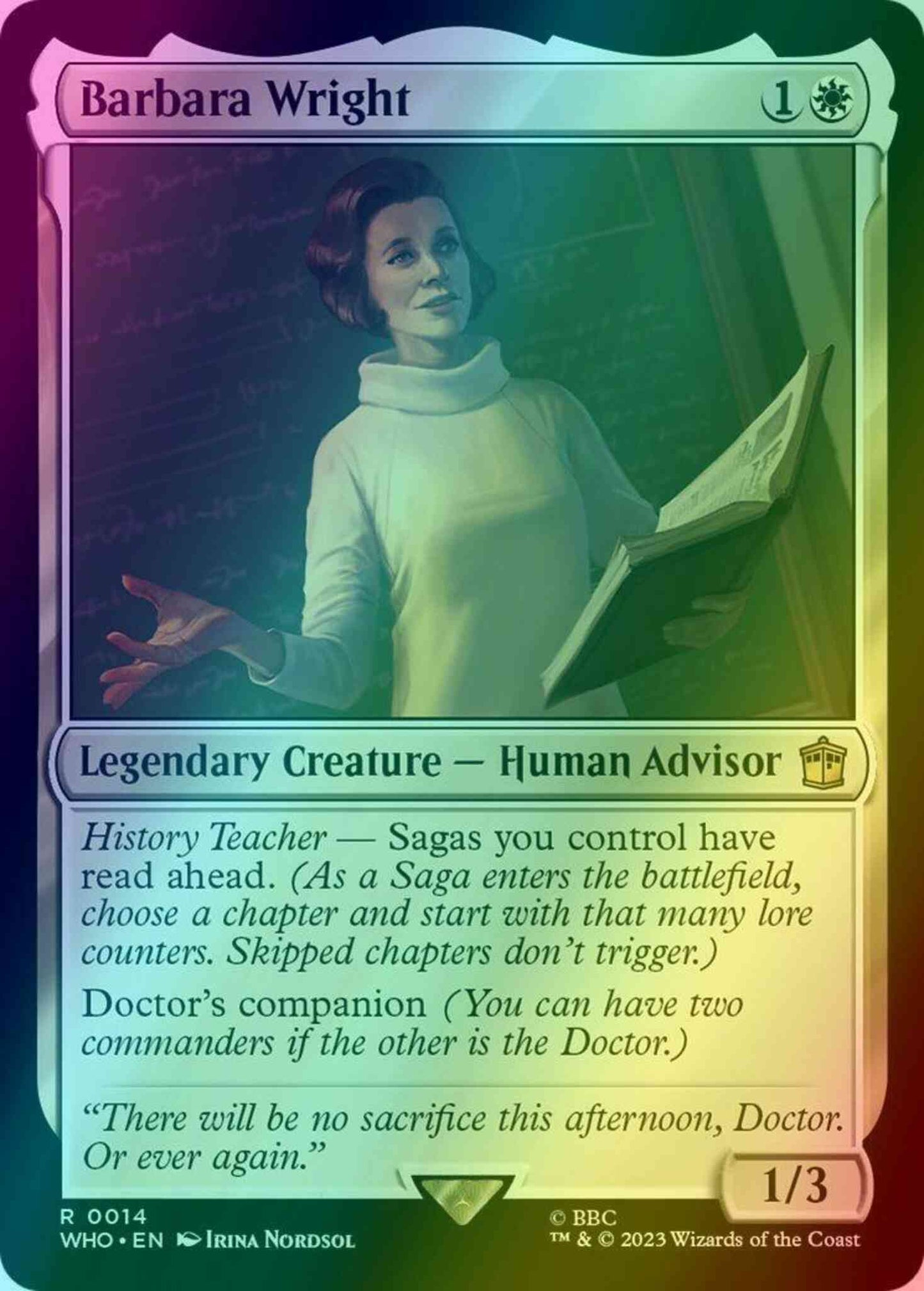 Barbara Wright [14] [Universes Beyond: Doctor Who] [Foil]