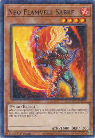 Neo Flamvell Sabre - HAC1-EN073 - Duel Terminal Normal Parallel Rare - 1st Edition