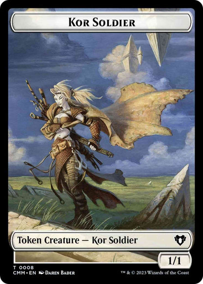 Kor Soldier Token (08) // Spirit Token (39) [Commander Masters: Tokens] [Non-Foil]