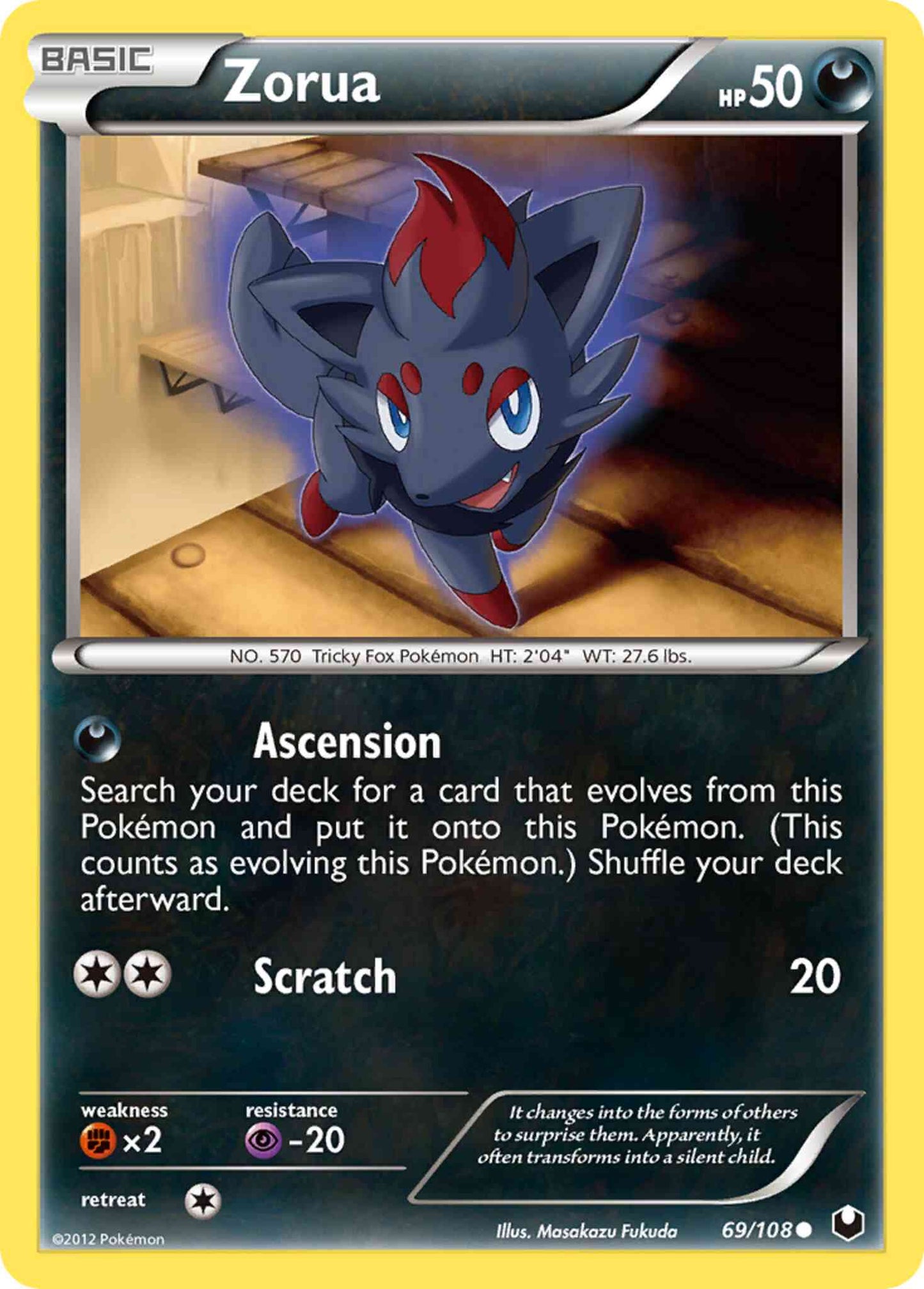 Zorua - 69/108 - Common [bw5-69] [Reverse Holo]