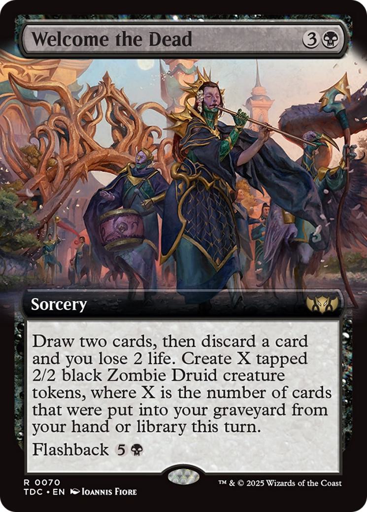 Welcome the Dead [70] [Extended Art] [Tarkir: Dragonstorm: Commander] [Non-Foil]