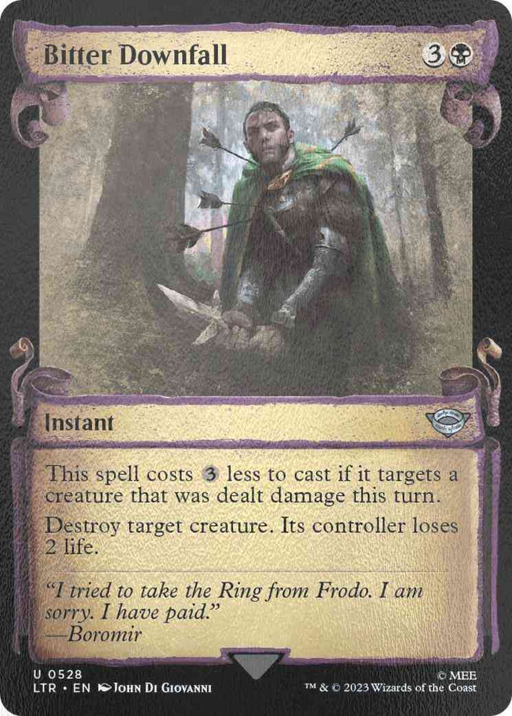 Bitter Downfall [528] [Scrolls Showcase] [The Lord of the Rings: Tales of Middle-earth] [Silver Foil]
