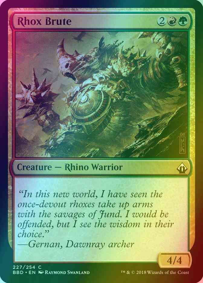 Rhox Brute [227] [Battlebond] [Foil]