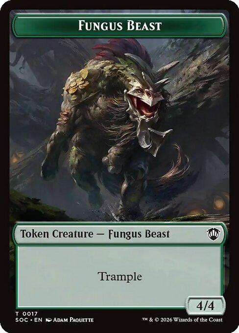 Fungus Beast Token (17) // Goat Token (04) [Secrets of Strixhaven: Commander: Tokens] [Non-Foil]