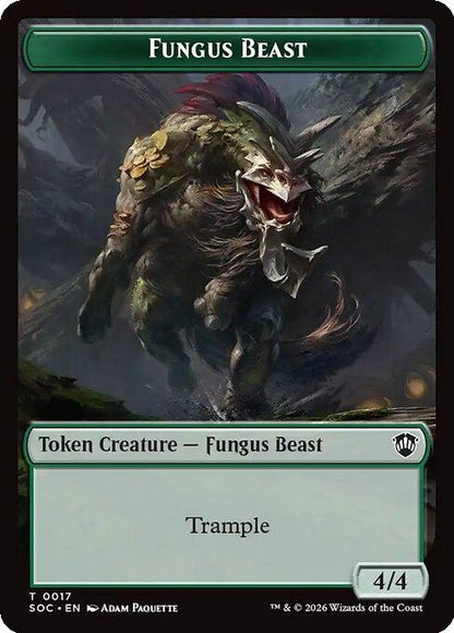 Fungus Beast Token (17) // Goat Token (04) [Secrets of Strixhaven: Commander: Tokens] [Non-Foil]