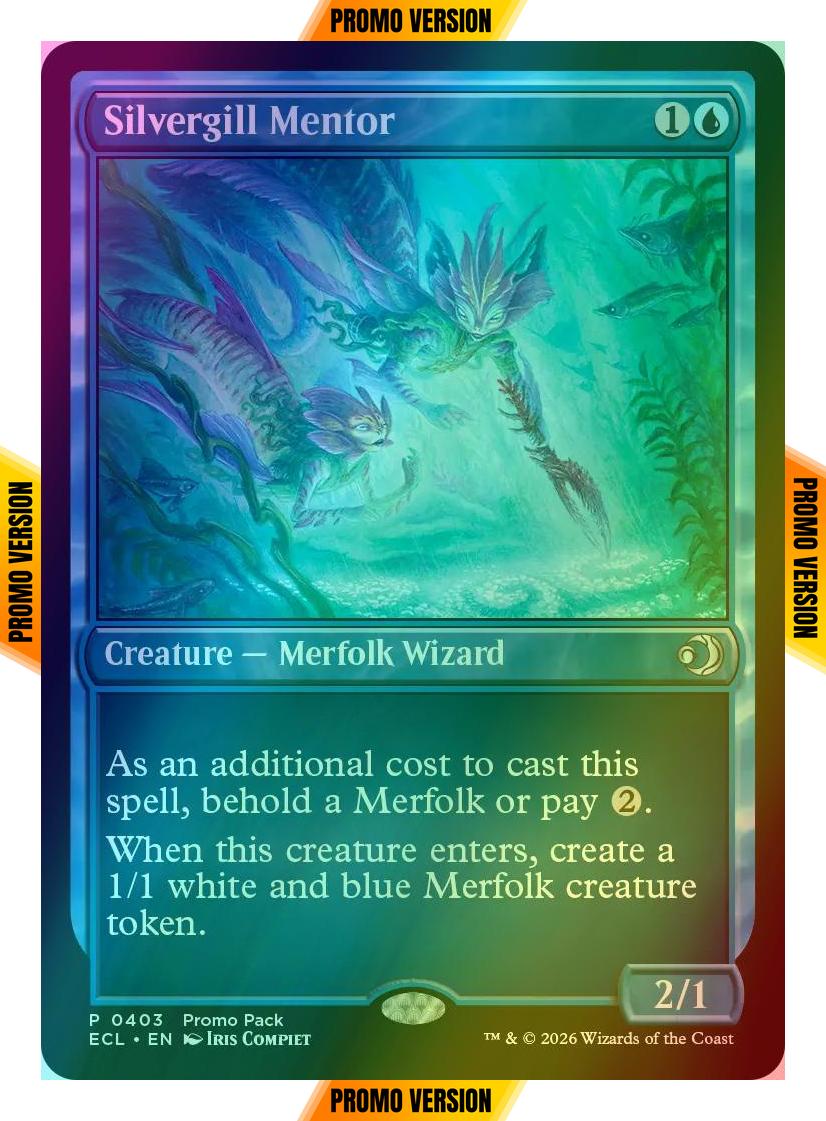 Silvergill Mentor [403] [Dark Frame Promo Pack] [Lorwyn Eclipsed] [Foil]