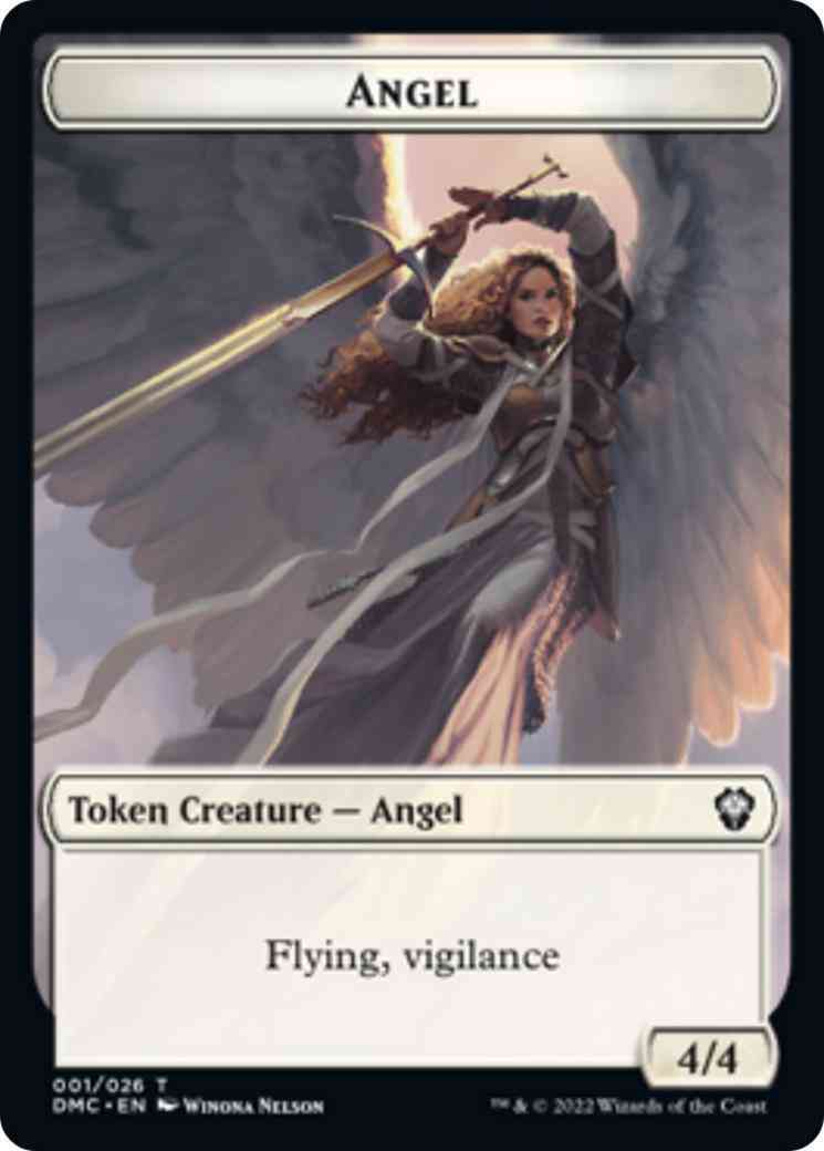 Angel Token [01] [DMC Set Symbol] [Dominaria United: Tokens] [Non-Foil]