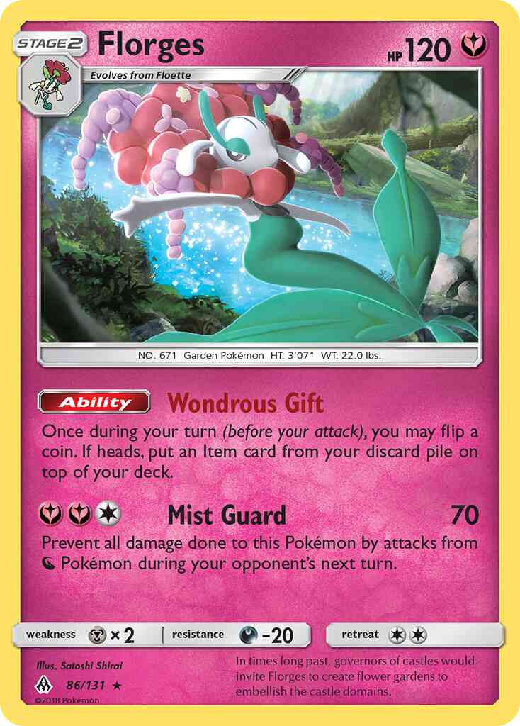 Florges - 86/131 - Rare [sm6-86] [Reverse Holo]