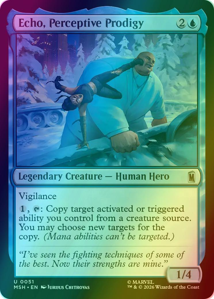 Echo, Perceptive Prodigy [51] [Marvel Super Heroes] [Foil]