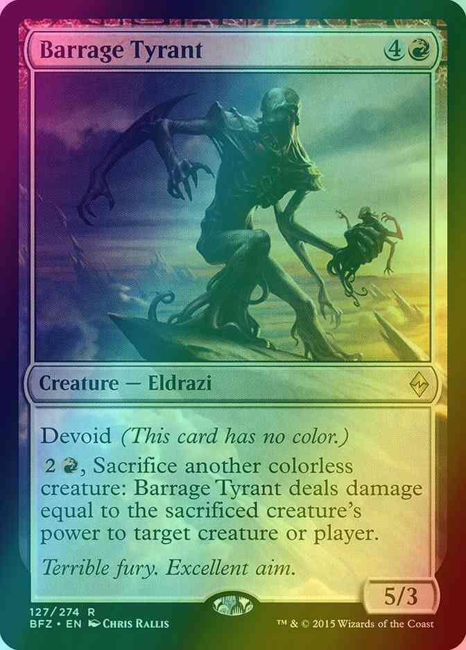 Barrage Tyrant [127] [Battle for Zendikar] [Foil]
