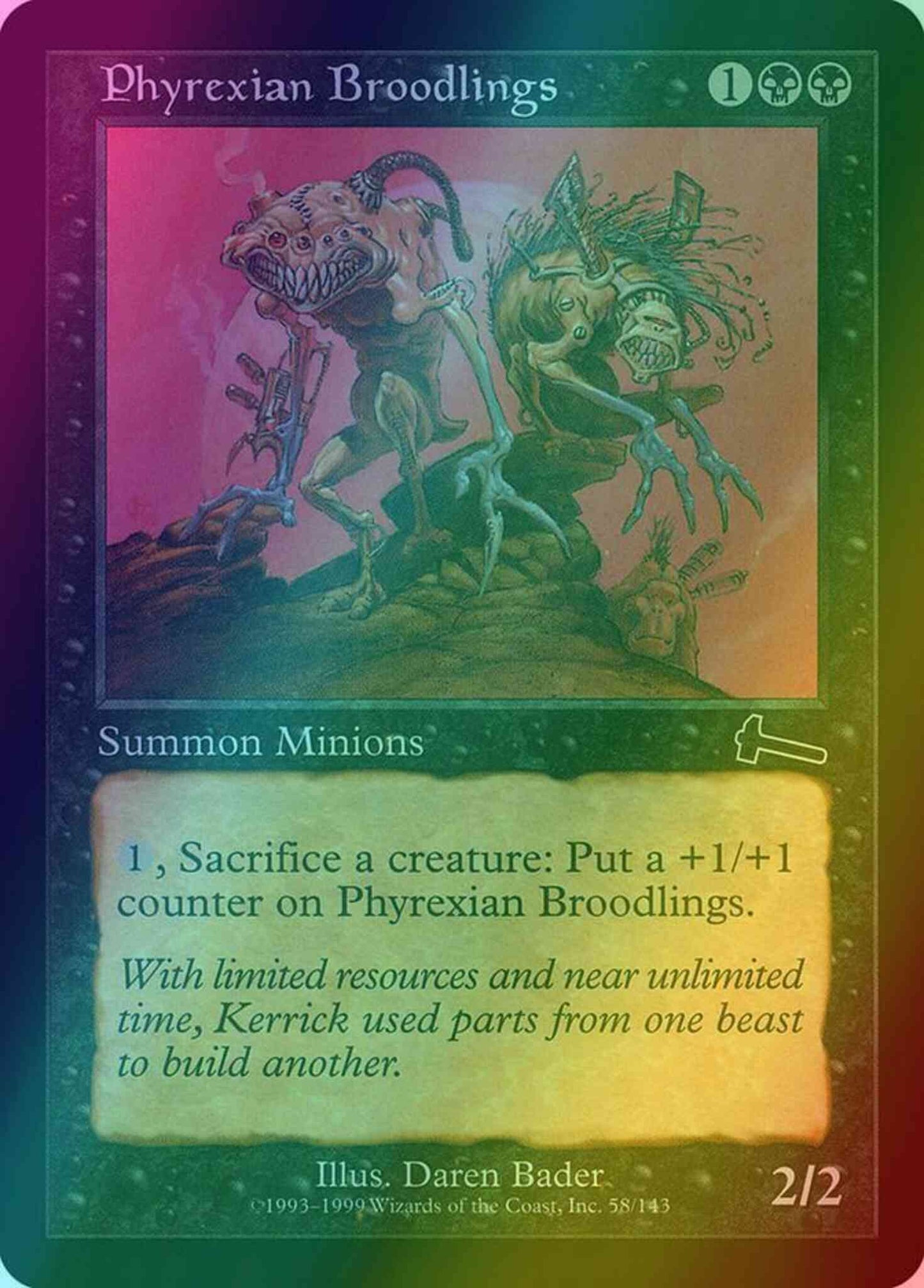 Phyrexian Broodlings [58] [Urza's Legacy] [Foil]
