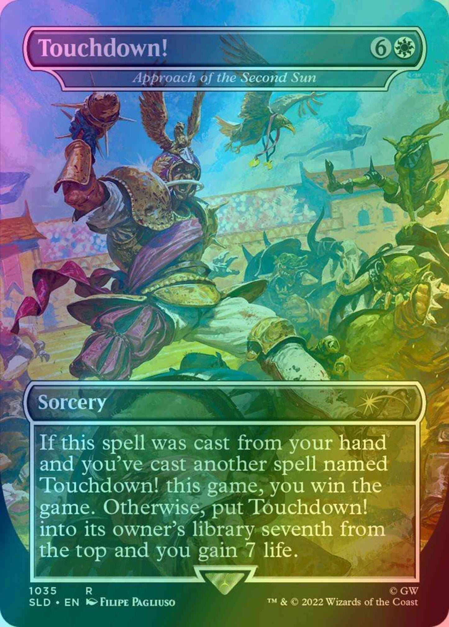 Touchdown! - Approach of the Second Sun [1035] [Borderless] [Blood Bowl] [Secret Lair Drop] [Foil]