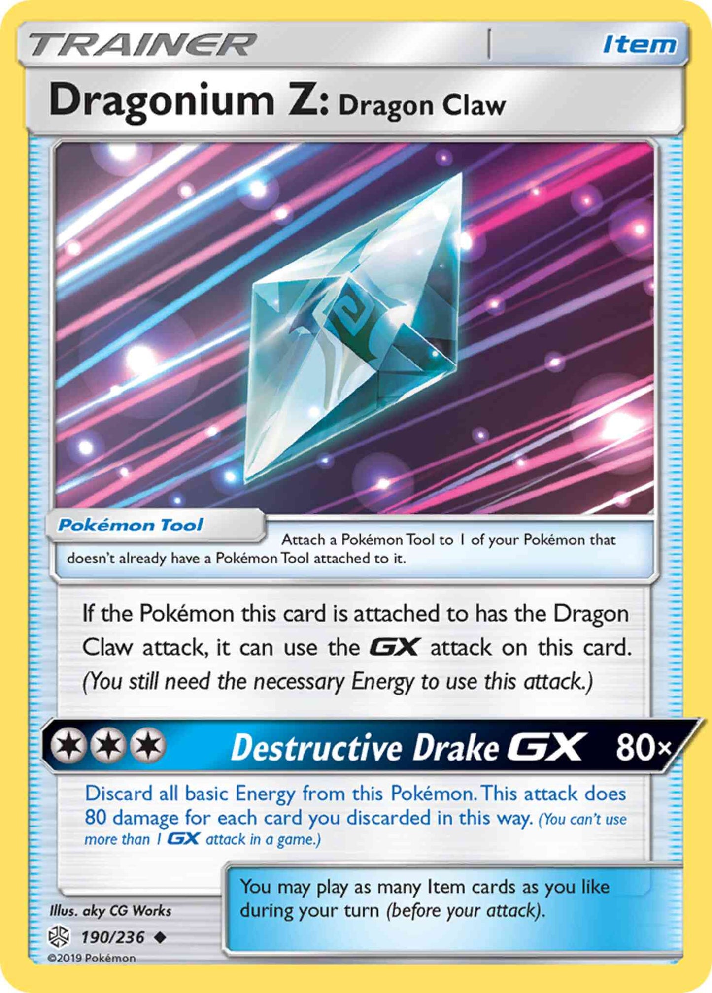Dragonium Z: Dragon Claw - 190/236 - Uncommon [sm12-190] [Non-Holo]
