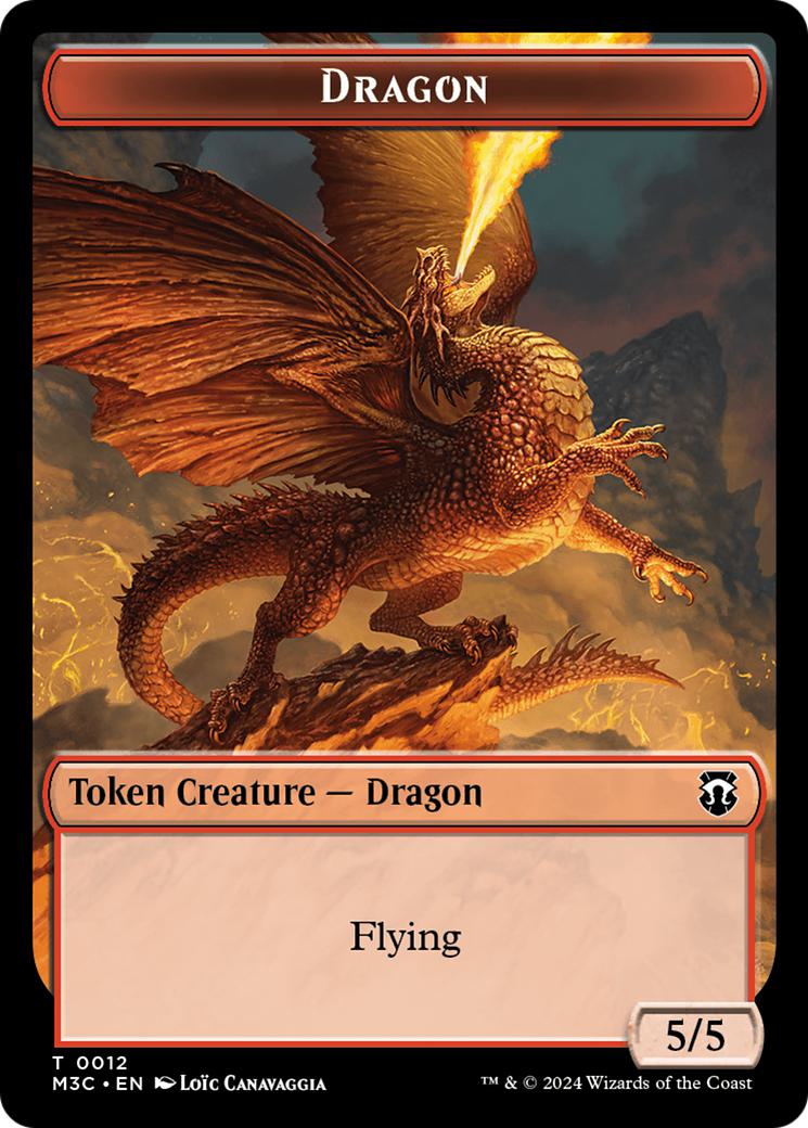 Copy Token (01) // Dragon Token (12) [Modern Horizons 3: Commander: Tokens] [Non-Foil]