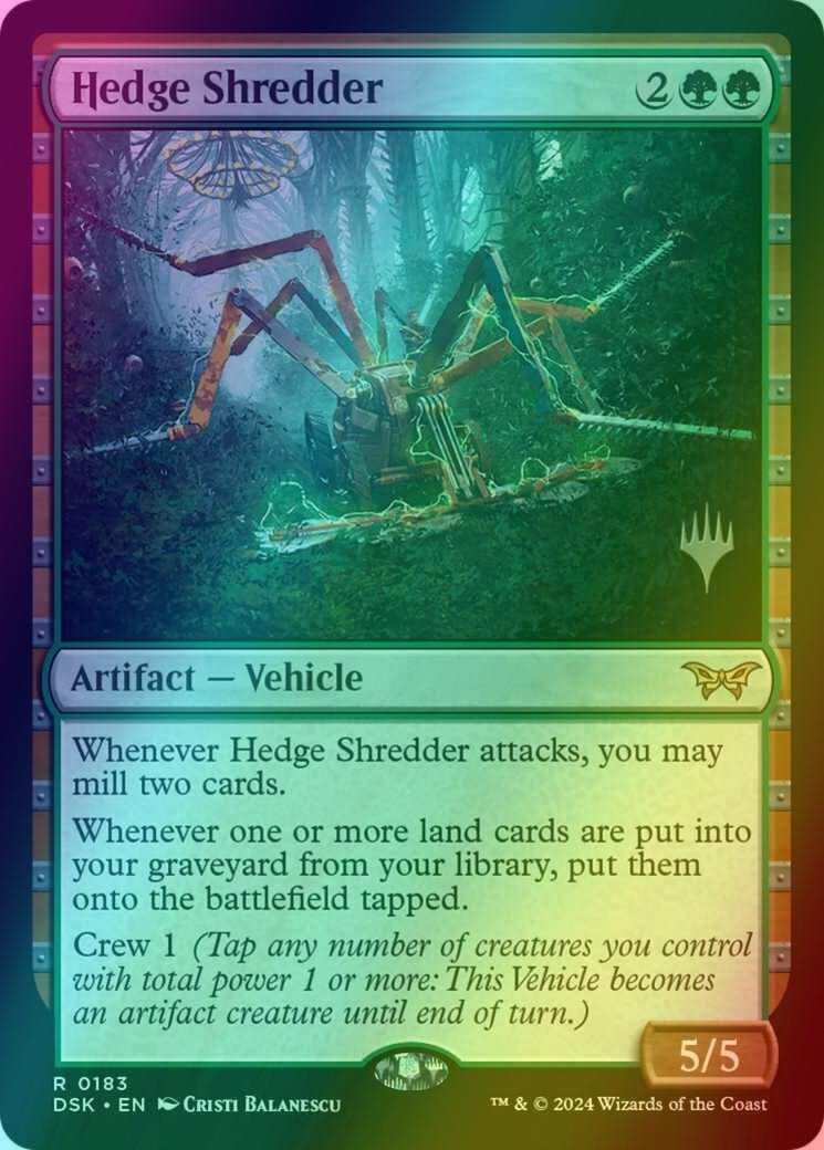Hedge Shredder [183p] [Promo Pack] [Duskmourn: House of Horror: Promos] [Foil]