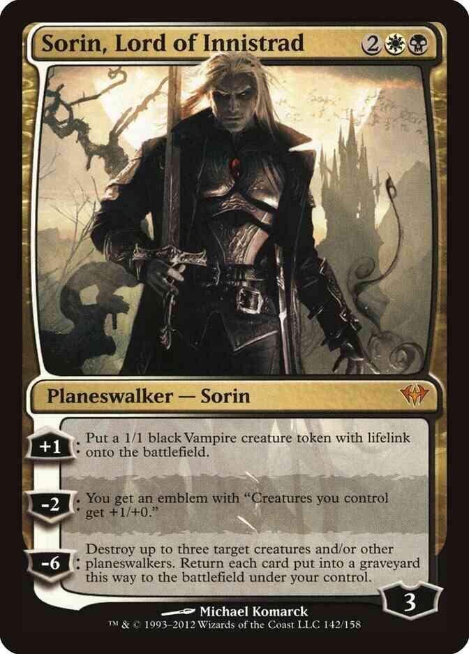 Sorin, Lord of Innistrad [142] [Dark Ascension] [Non-Foil]