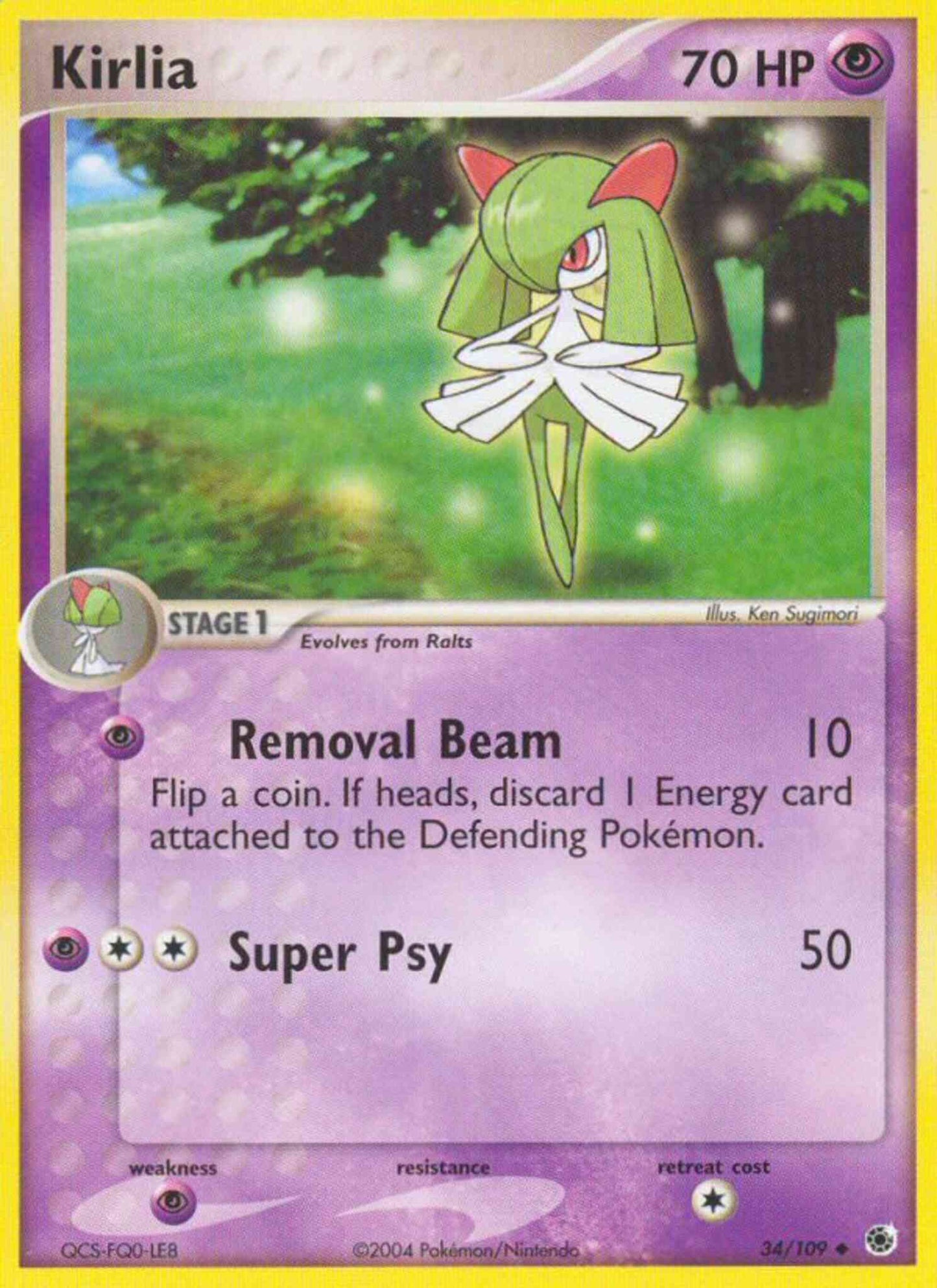 Kirlia - 34/109 - Uncommon [ex1-34] [Reverse Holo]