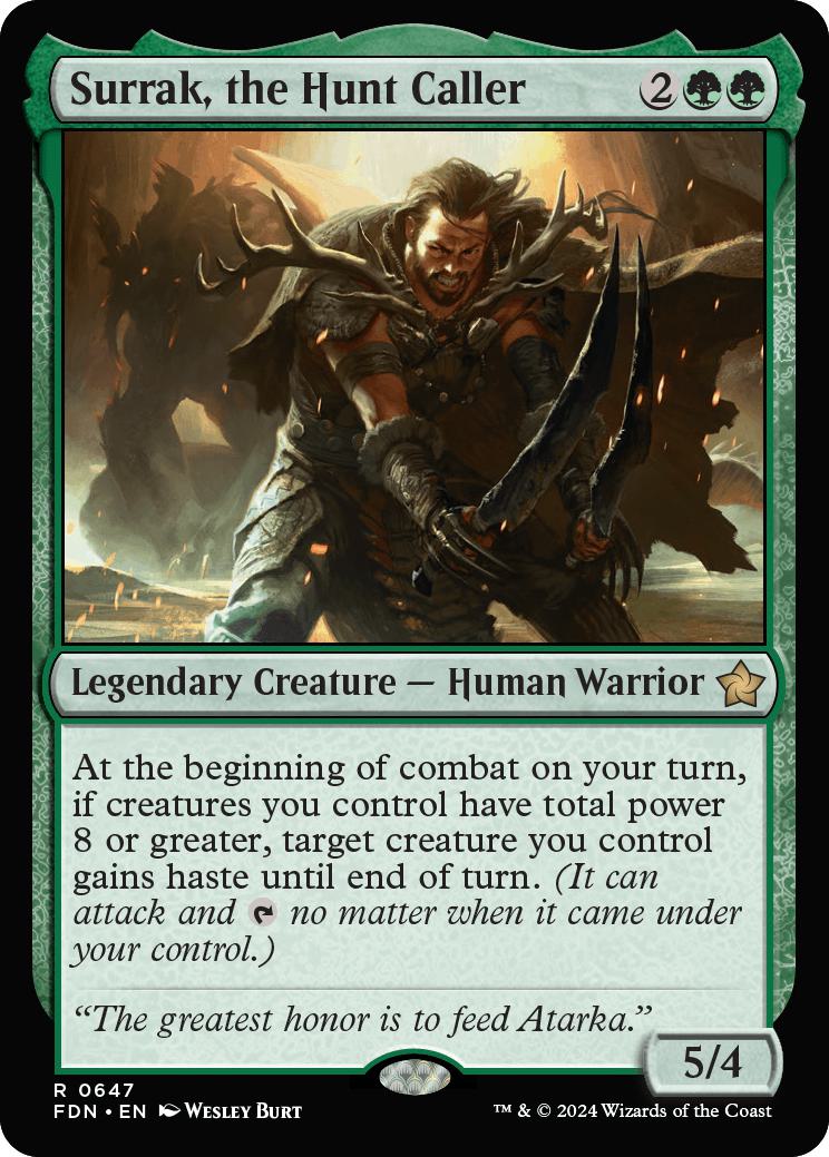 Surrak, the Hunt Caller [647] [Foundations] [Non-Foil]