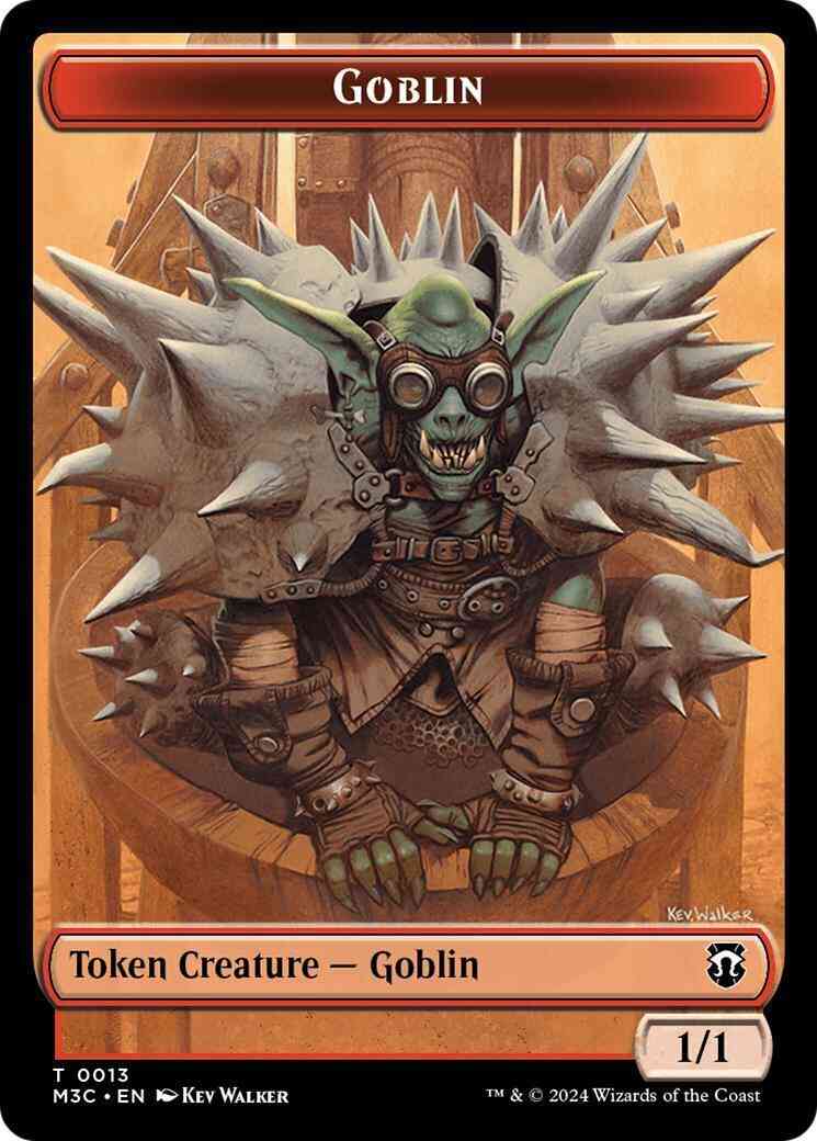 Goblin Token (13) // Tarmogoyf Token (22) [Modern Horizons 3: Commander: Tokens] [Ripple Foil/Non-Foil]