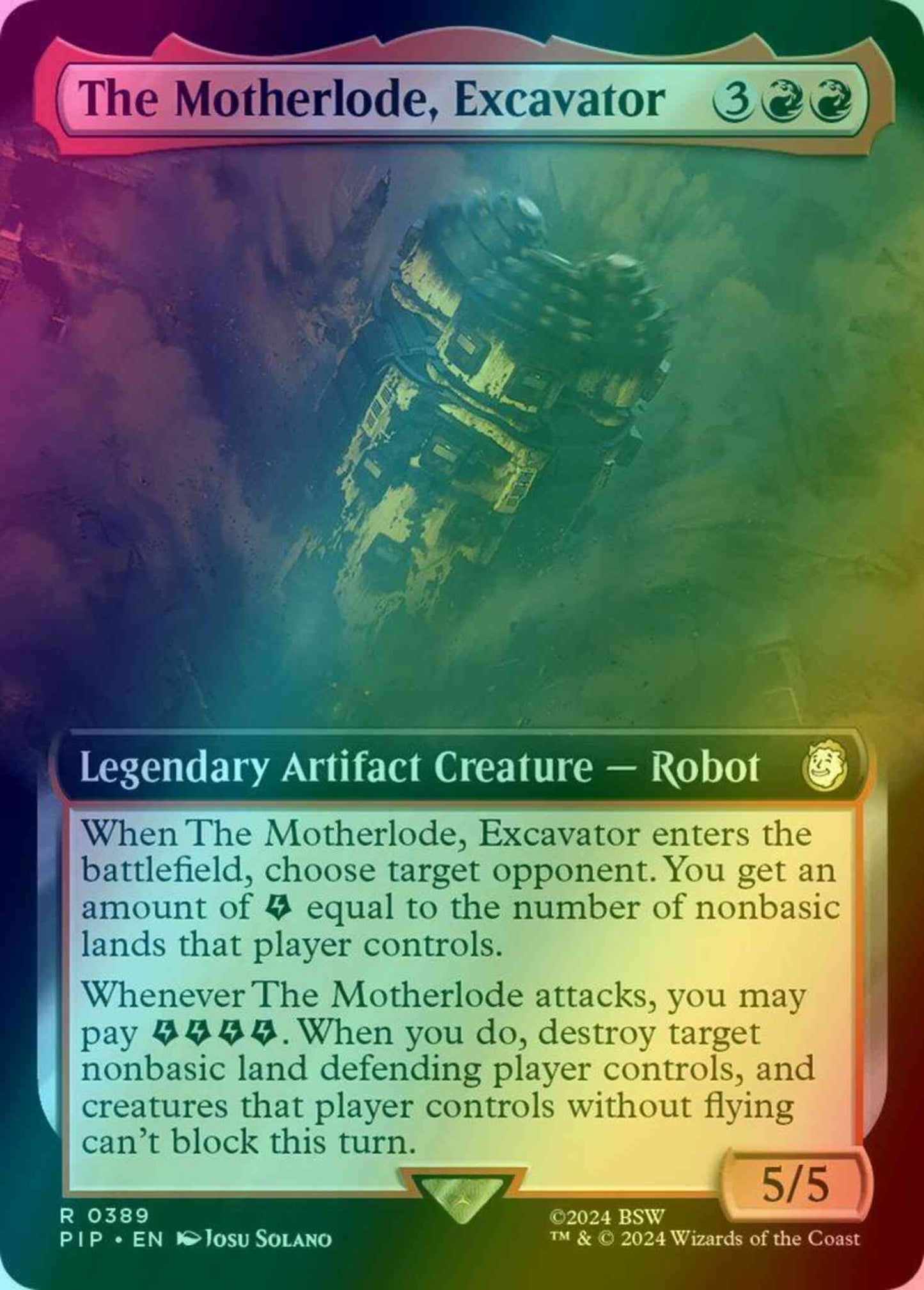 The Motherlode, Excavator [389] [Extended Art] [Fallout] [Foil]