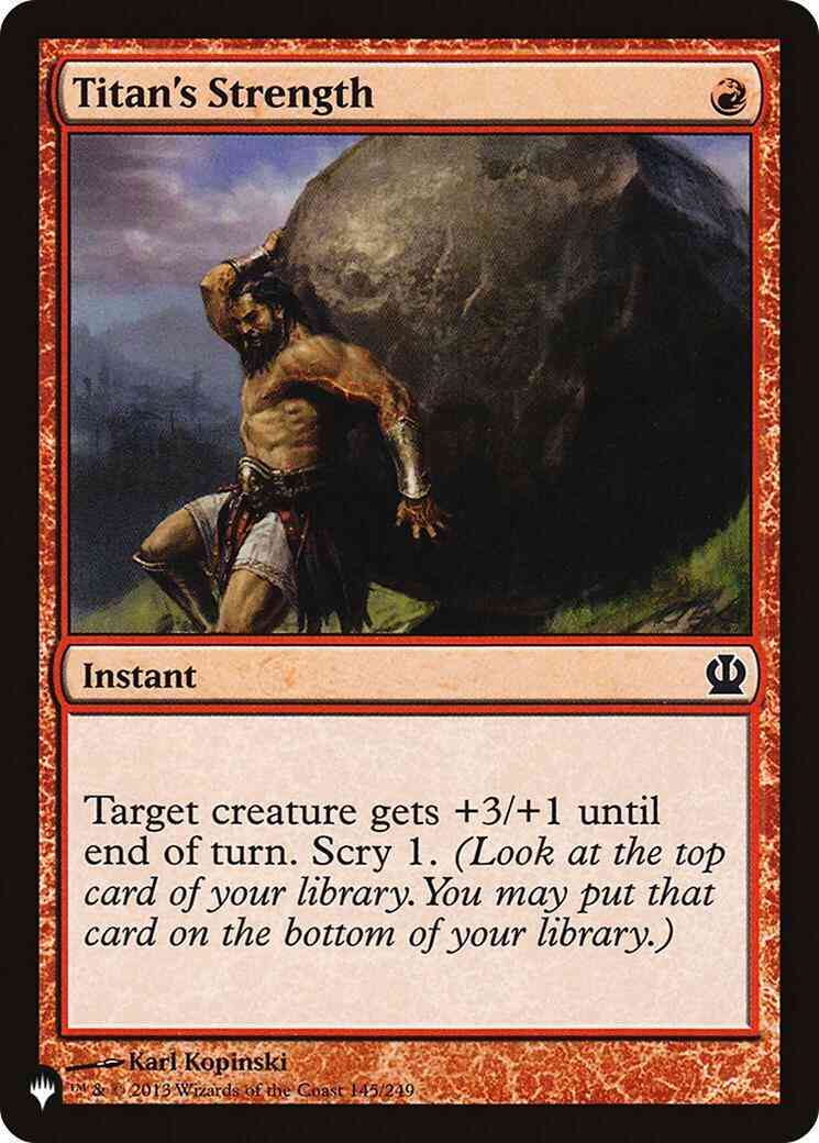 Titan's Strength [THS-145] [The List] [Non-Foil]