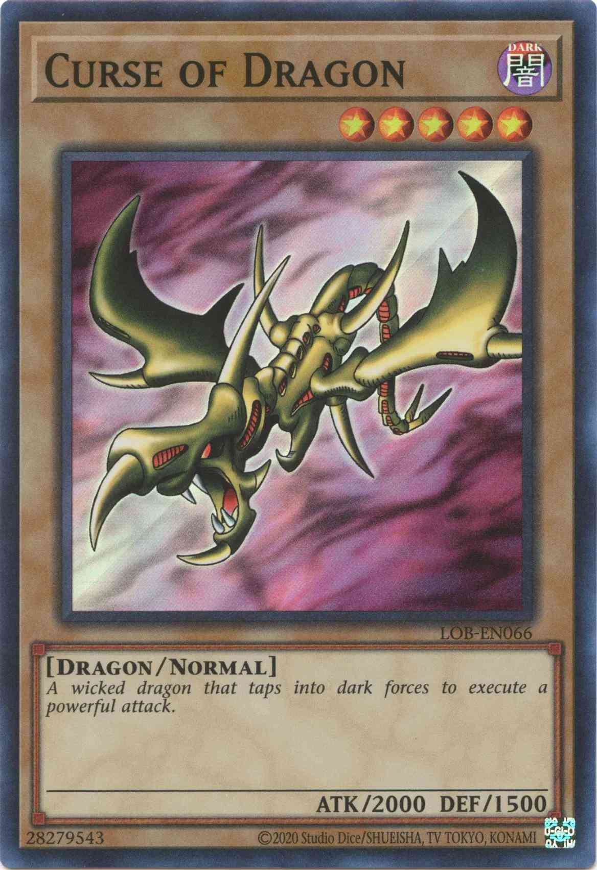Curse of Dragon - 25th Anniversary - LOB-EN066 - Super Rare - Unlimited