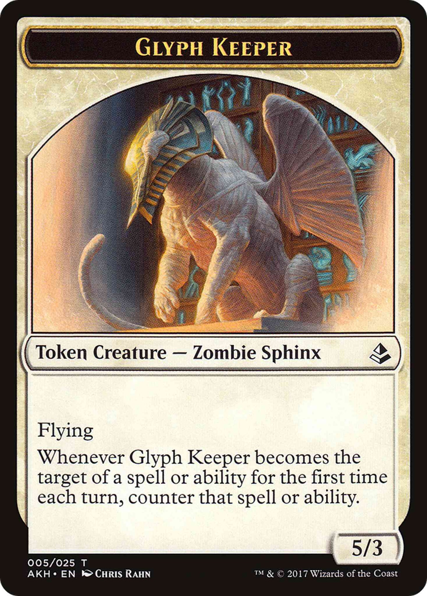 Glyph Keeper Token [05] [Amonkhet Tokens] [Non-Foil]