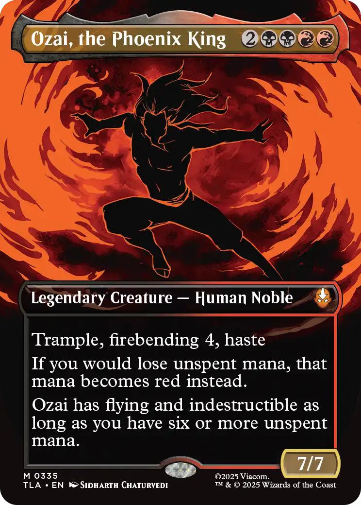 Ozai, the Phoenix King [335] [Borderless] [Battle Pose] [Avatar: The Last Airbender] [Non-Foil]