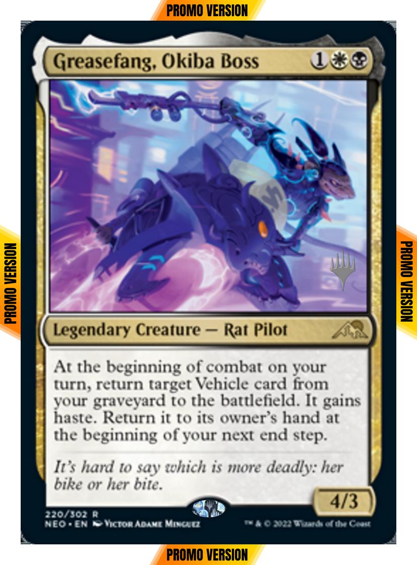 Greasefang, Okiba Boss [Promo Pack] [220p] [Kamigawa: Neon Dynasty: Promos] [Non-Foil]