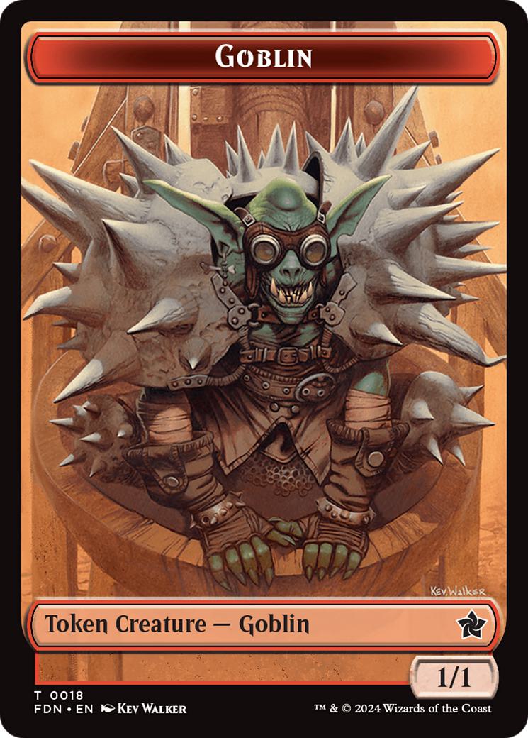 Goblin Token (18) // Zombie Token (15) [Foundations: Tokens] [Foil]