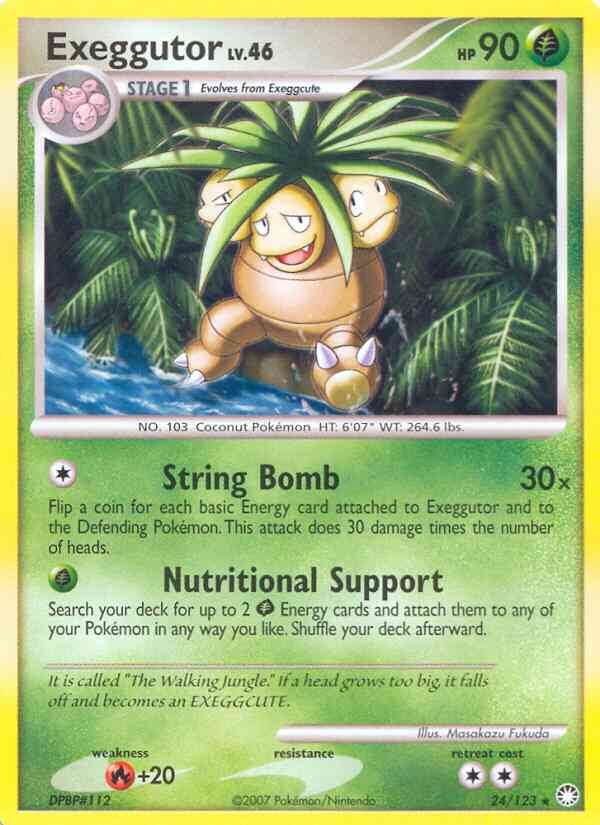 Exeggutor - 24/123 - Rare [dp2-24] [Non-Holo]