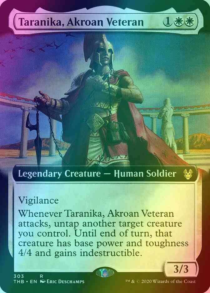 Taranika, Akroan Veteran [303] [Extended Art] [Theros Beyond Death] [Foil]