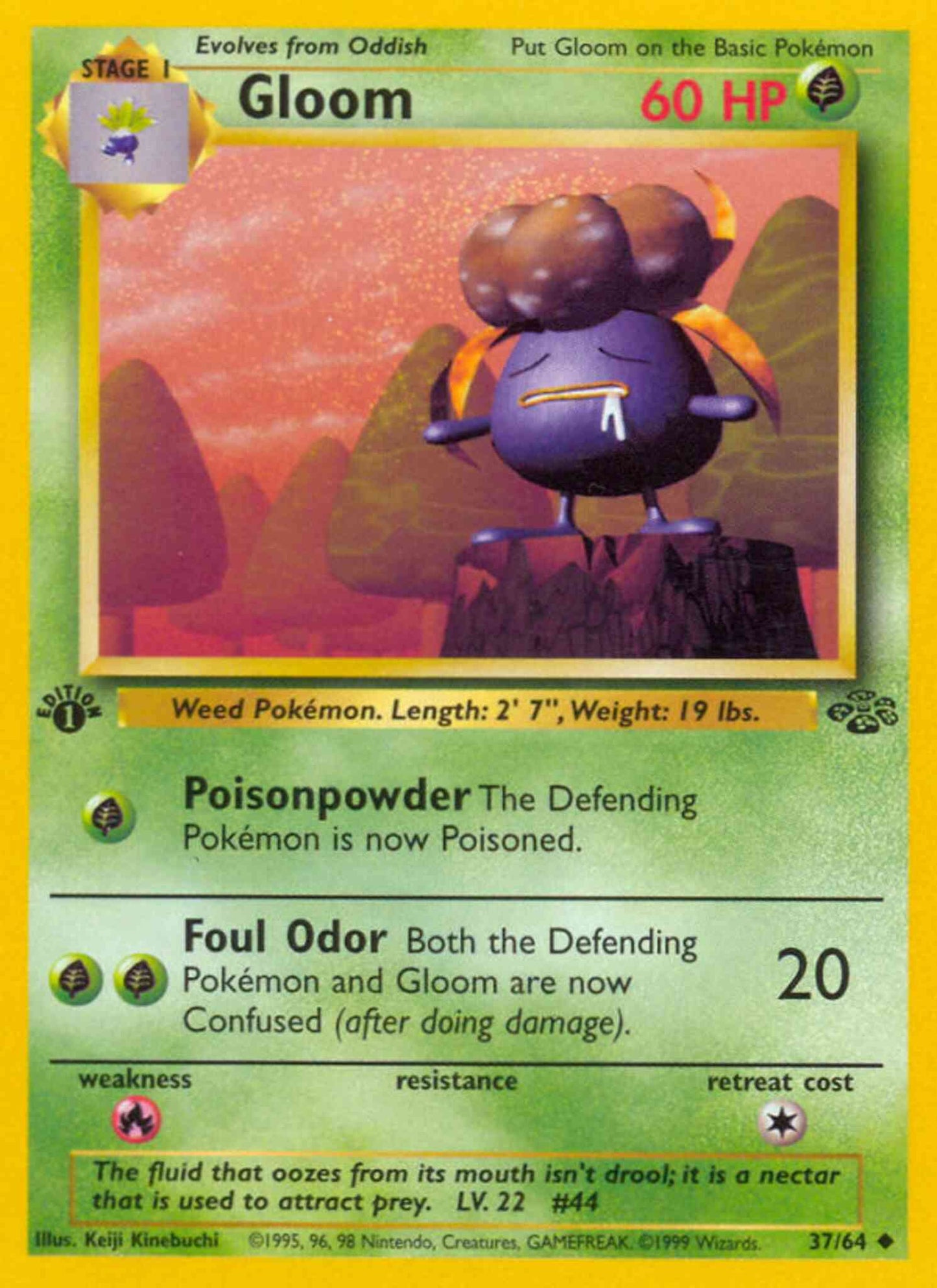 Gloom - 37/64 - Uncommon - 1st Edition [base2-37] [Non-Holo]