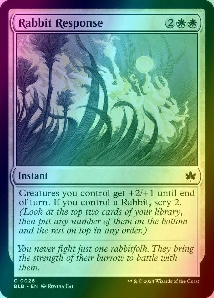Rabbit Response [26] [Bloomburrow] [Foil]