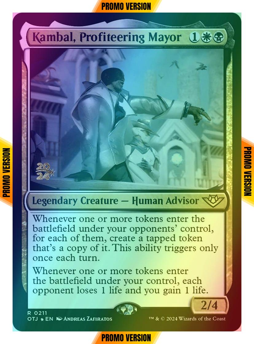 Kambal, Profiteering Mayor [211s] [Prerelease] [Outlaws of Thunder Junction: Promos] [Foil]