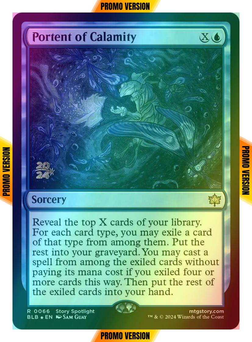 Portent of Calamity [66s] [Prerelease] [Bloomburrow: Promos] [Foil]