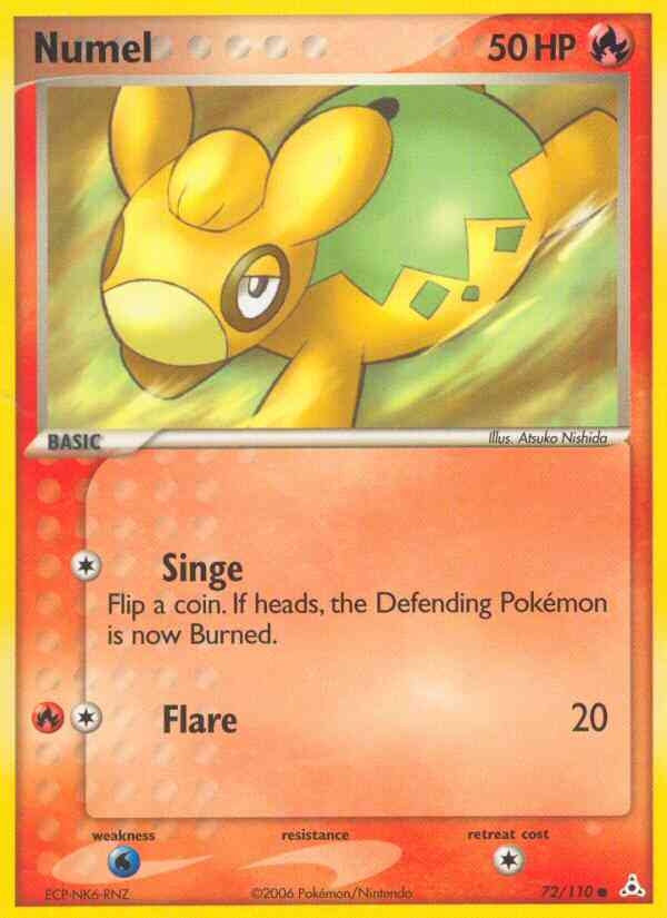 Numel - 72/110 - Common [ex13-72] [Reverse Holo]