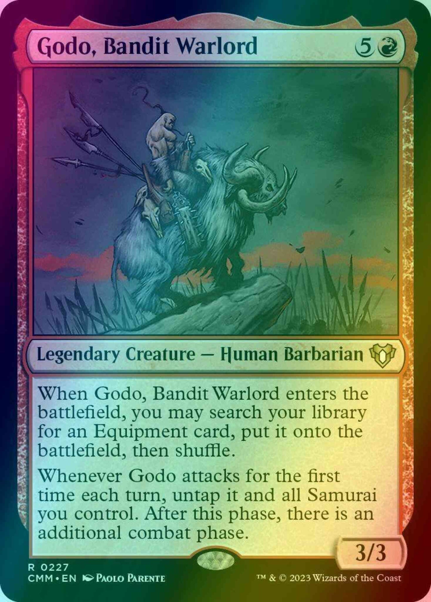 Godo, Bandit Warlord [227] [Commander Masters] [Foil]