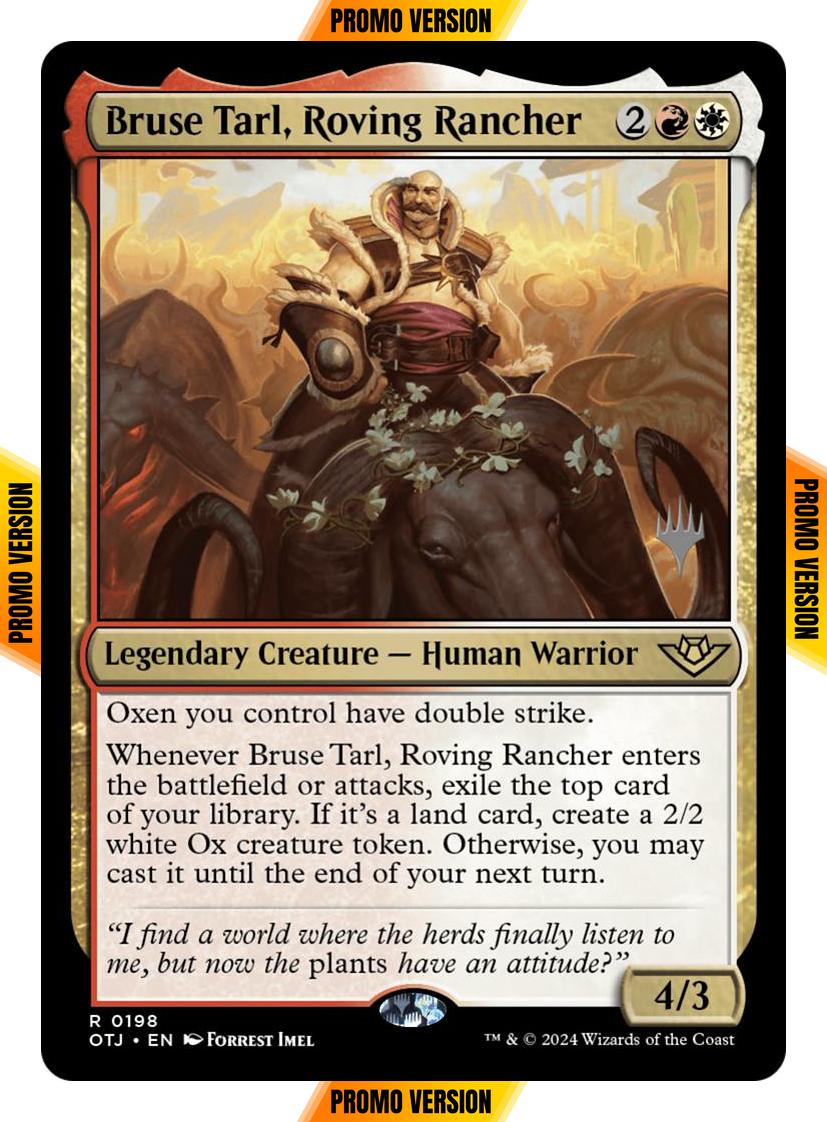 Bruse Tarl, Roving Rancher [198p] [Promo Pack] [Outlaws of Thunder Junction: Promos] [Non-Foil]