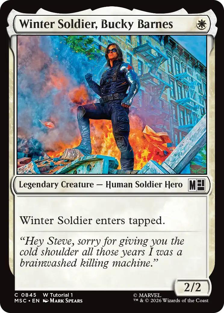 Winter Soldier, Bucky Barnes [845] [Beginner Box] [Marvel Super Heroes: Commander] [Non-Foil]